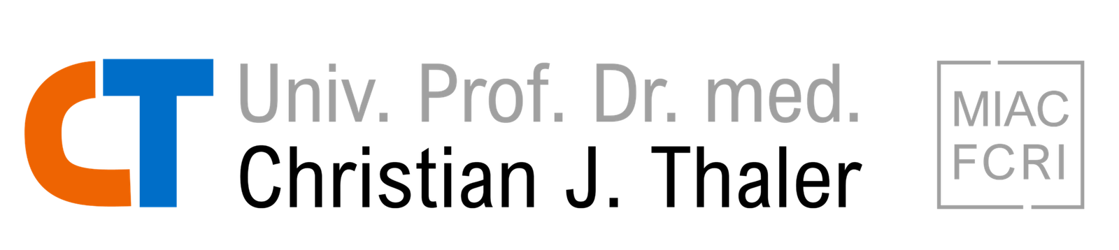 Prof. Dr. med Christian Thaler Logo - Ihr Online-Doktor für Kinderwunsch, Hormone & Fehlgeburtsprävention